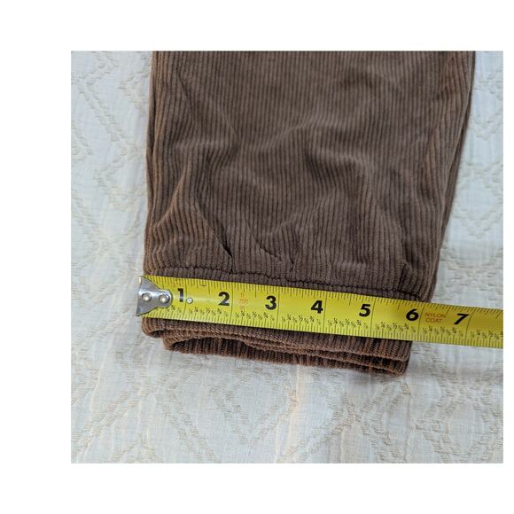 Halara Women's High-Rise Button Corduroy Casual Pants Brown Sz XL NWT - Picture 11 of 11